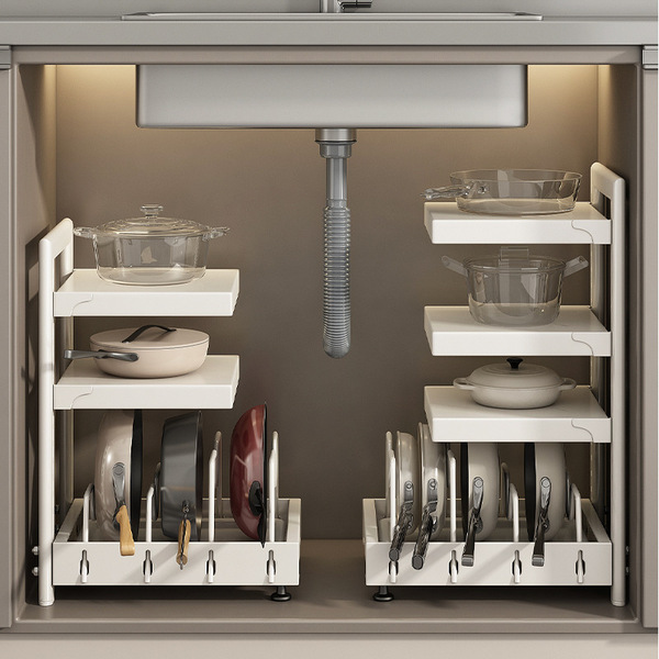 Cabinet pot storage rack Pot rack Kitchen storage rack Household…