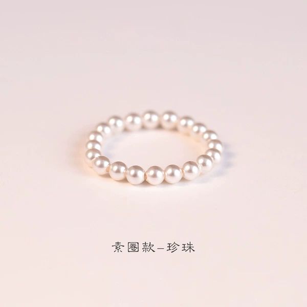 [All your wishes come true] 2mm Shijia small pearl ring - plain circle style (passed)