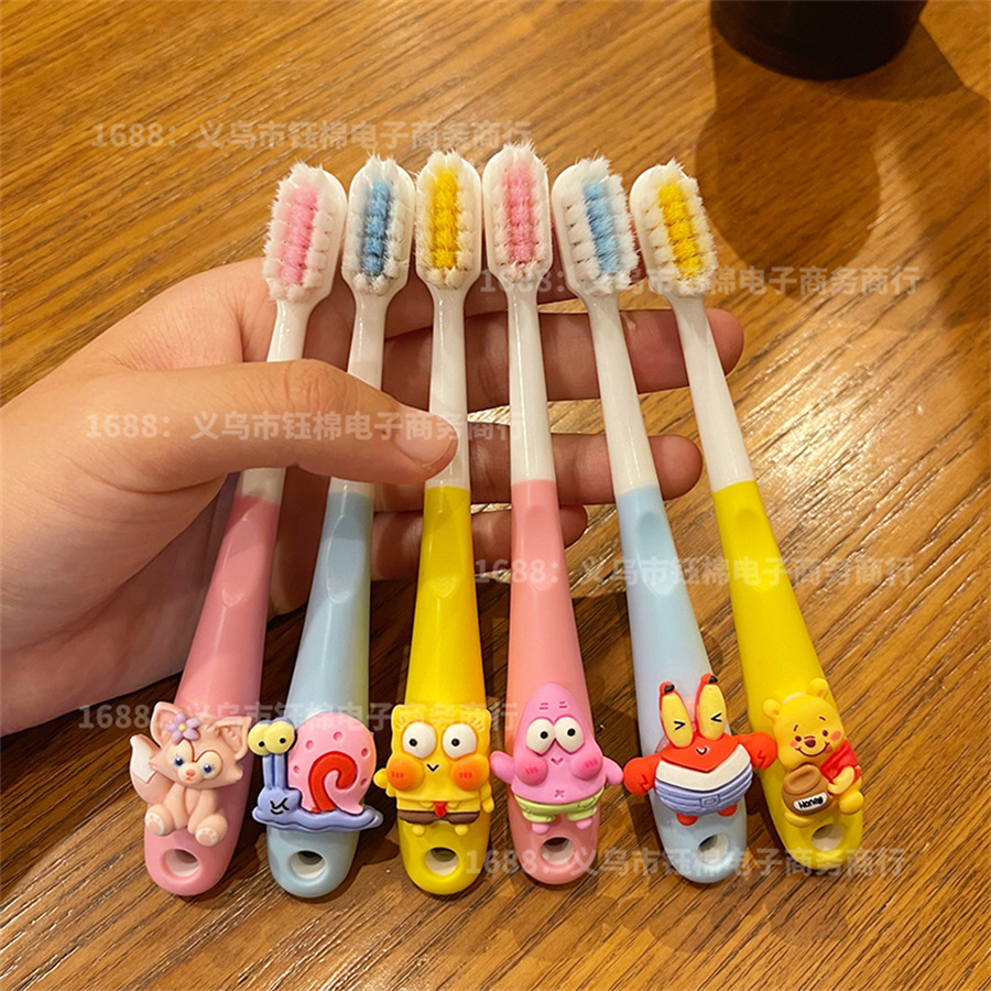 Children's toothbrush 3-12 years old concave convex princess Sanrio kulomi toothbrush gingival protection for men and women wholesale