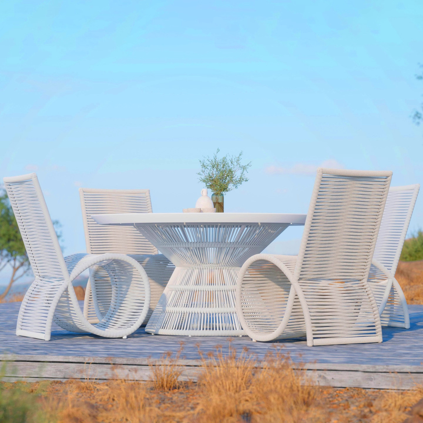 Sofá al aire libre patio sofá de caña impermeable alojamiento residencial hotel escénico muebles de aleación de aluminio creativo sofá único
