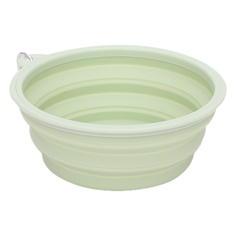 Perro de mascota tazón plegable tazón de perro portátil tazón de comida tazón de bebida al aire libre beber tazón de silicona tazón de comida para perros