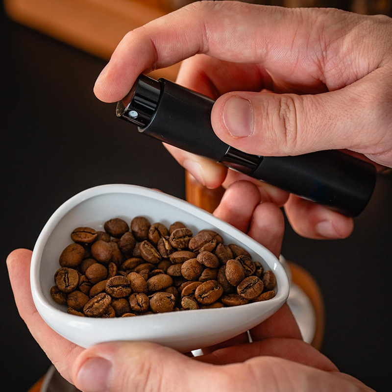 Coffee bean measuring plate scale bean dish coffee powder ceramic measuring cup raw bean plate cooked bean sample display plate connecting bean suit