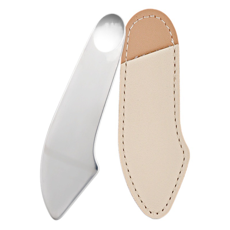 Nuevo maquillaje de acero inoxidable Fundación pala piel traje ojo crema máscara cuchara belleza máscara raspador placa en stock al por mayor