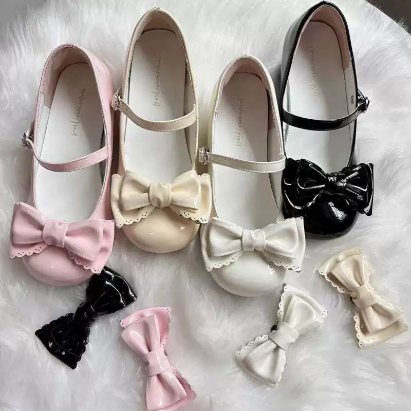 35-42Lolita милые универсальные туфли в стиле лолита с круглым носком, туфли lo, новый стиль 2025, съемный бант