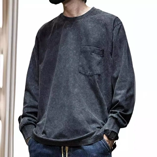 春秋长袖t恤男加肥加大胖子大码小衫男装男士薄款内衬打底衫潮衣