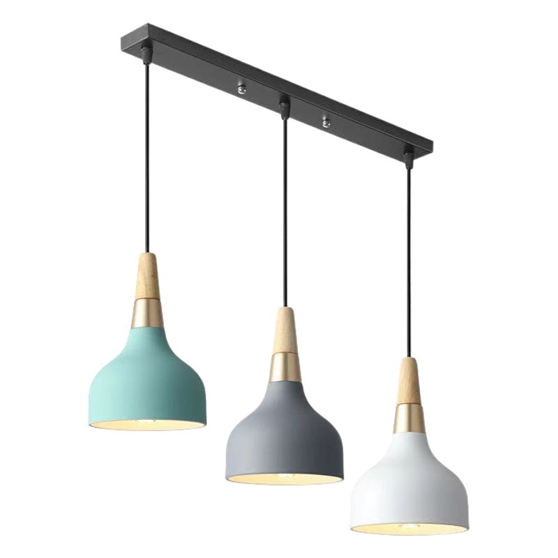 Candelabro de una sola cabeza Zhongshan, sensación avanzada, mesa de comedor de estilo cremoso creativo nórdico, lámpara de mesita de noche, araña de arte minimalista moderno