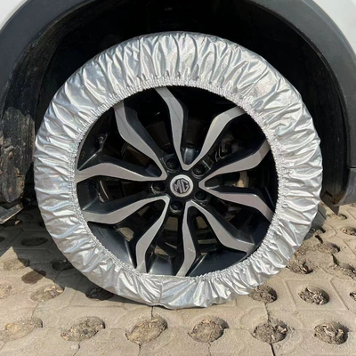 tire cover, Spare wheel cover - oxford-silver-tyre-cover