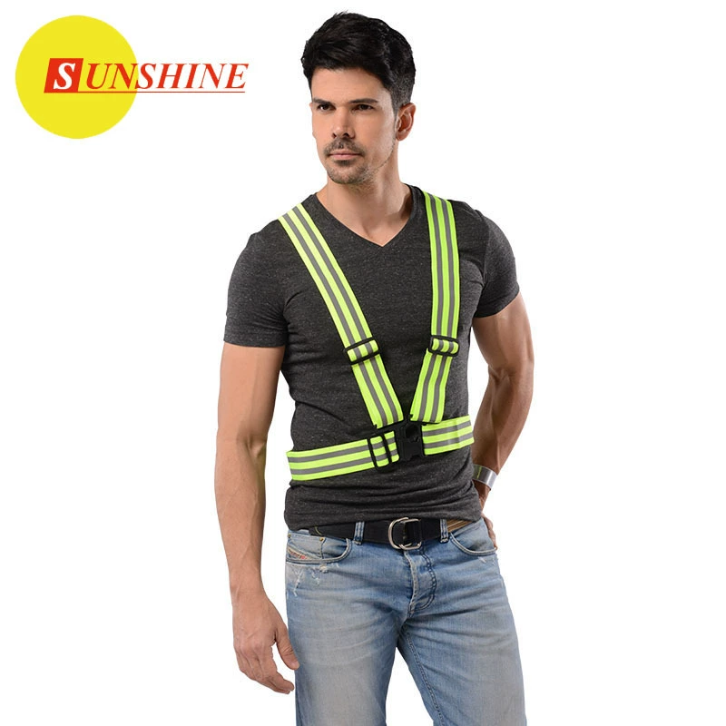 BSCI заводской ремень светоотражающий жилет ночной бег Верховая Езда Защита взрослый ребенок эластичный ремень Регулируемый