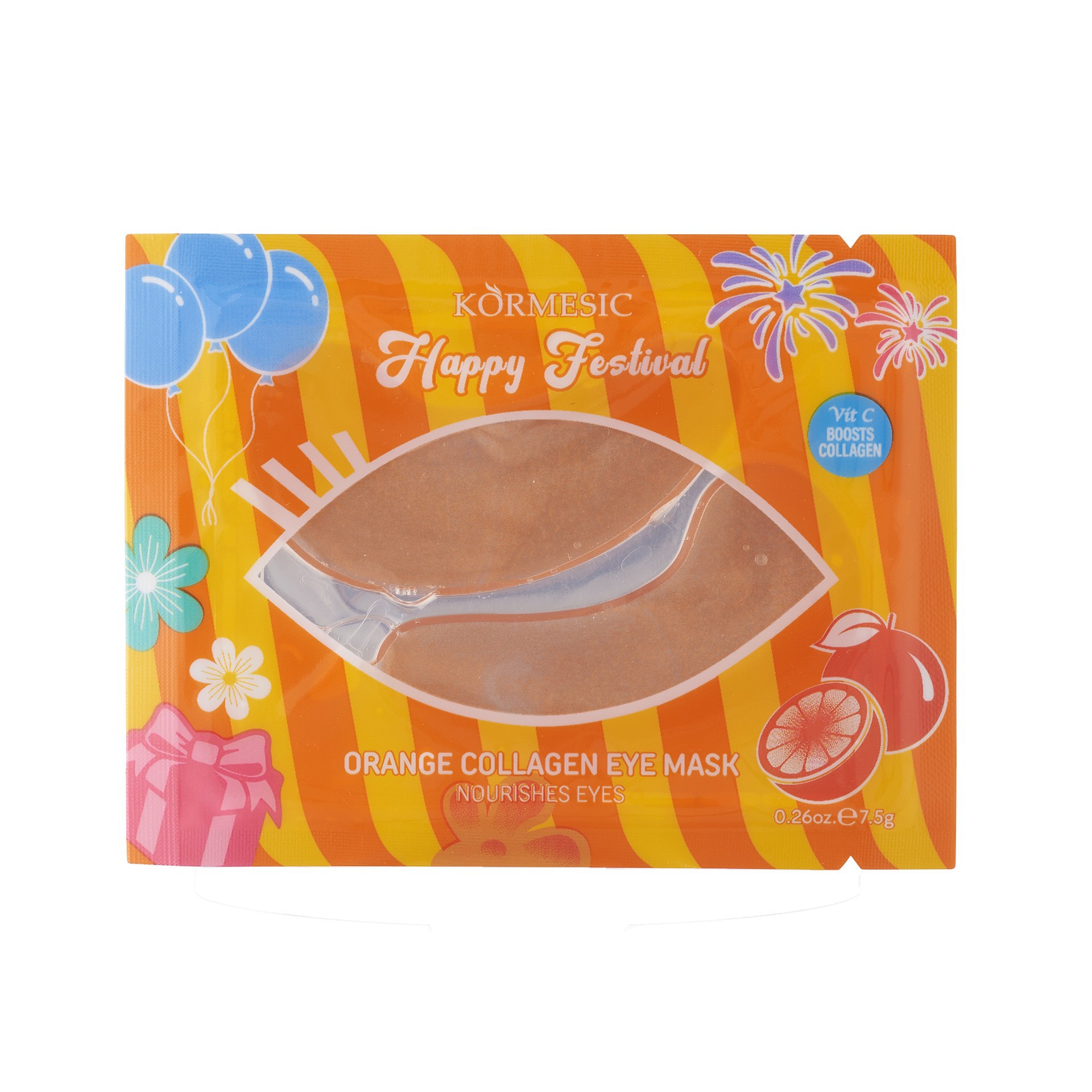 KORMESIC 오렌지 콜라겐 아이 마스크 7.5g [해외 판매 전용, 국내 판매 금지, 구매 시 면책 및 책임사항]