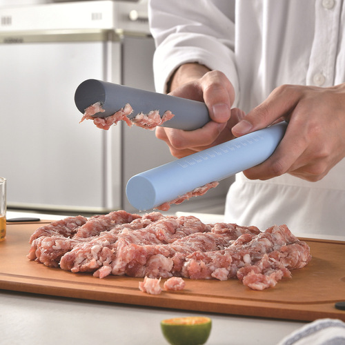 Morandi color all-in-one silicone rolling pin rolling pin with graduated flour stick kitchen baking tool
