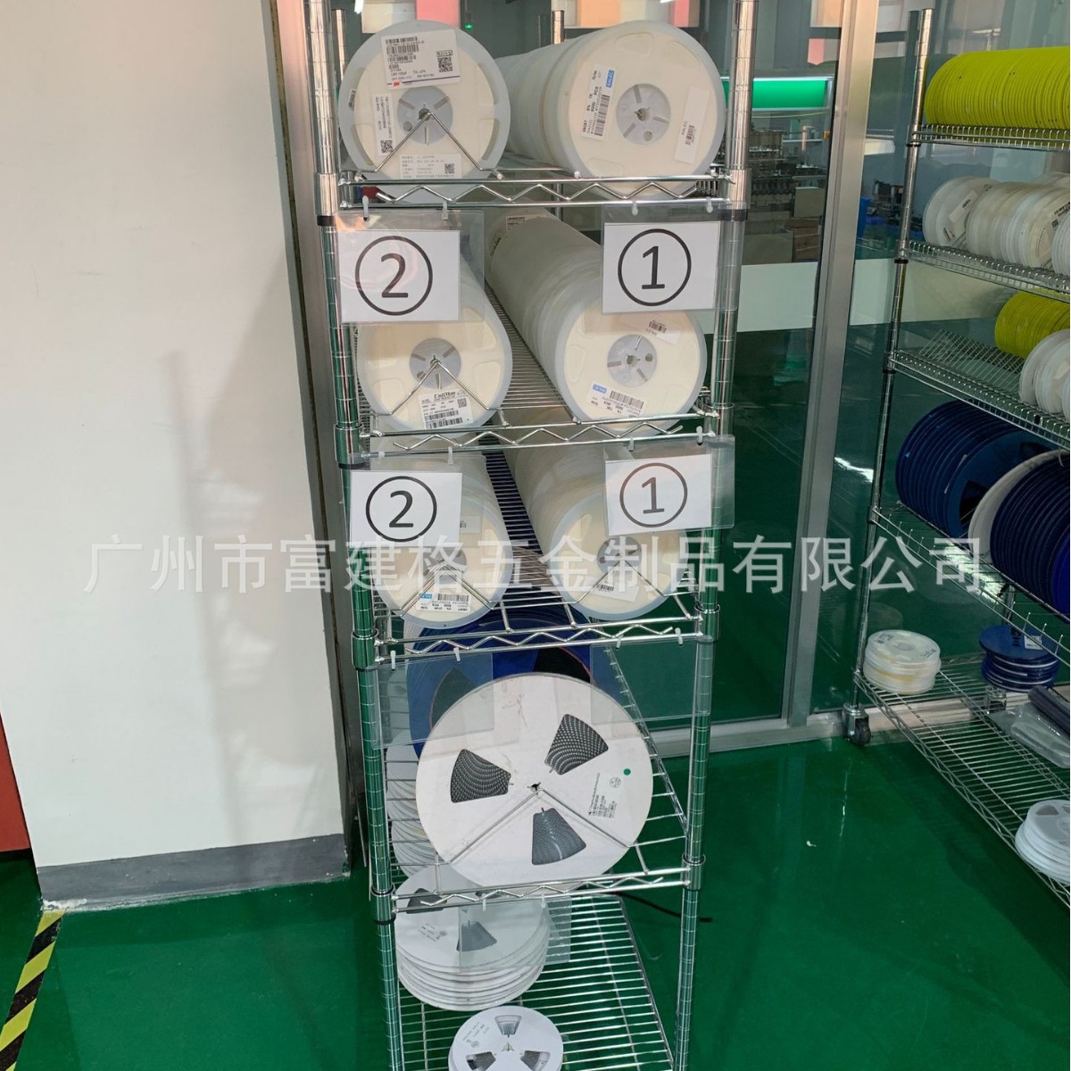防静电车间smt物料架贴片大小料盘存储架带轮双峰单峰网不锈钢
