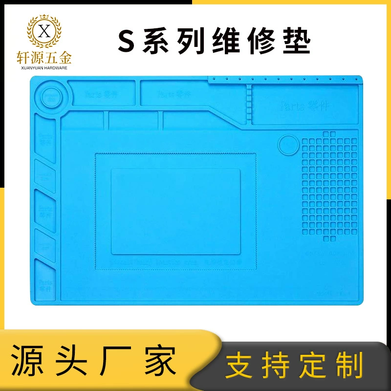 Обслуживание компьютера мобильного телефона силиконовая теплоизоляционная накладка высокой плотности Антикоррозийная высокотемпературная Толстая Магнитная Рабочая накладка IC для обслуживания