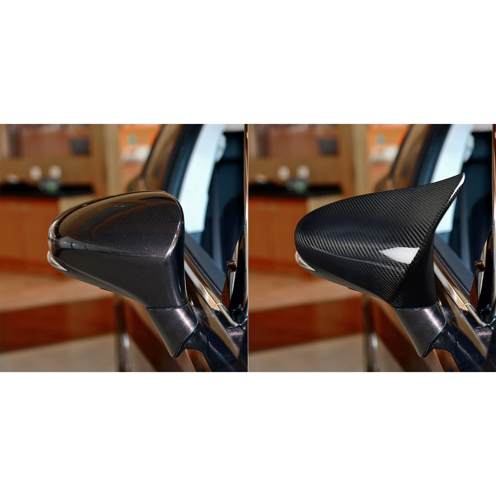 Подходит для Lexus IS/ES/LS/GS/CT корпус зеркала из карбона, аксессуары для внешней тюнинговой отделки