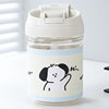 Cartoon high quality cute glass, handheld capacious cup, internet celebrity, wholesale