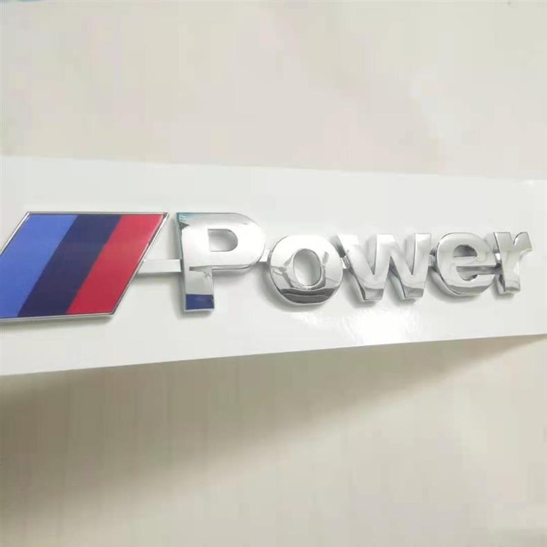 Suitable for BMW Mpower tail emblems, new 3 Series, 5 Series, 7 Series, X1, X3, X4, X5, and X6 models; used for modifying and adding M emblems to cars