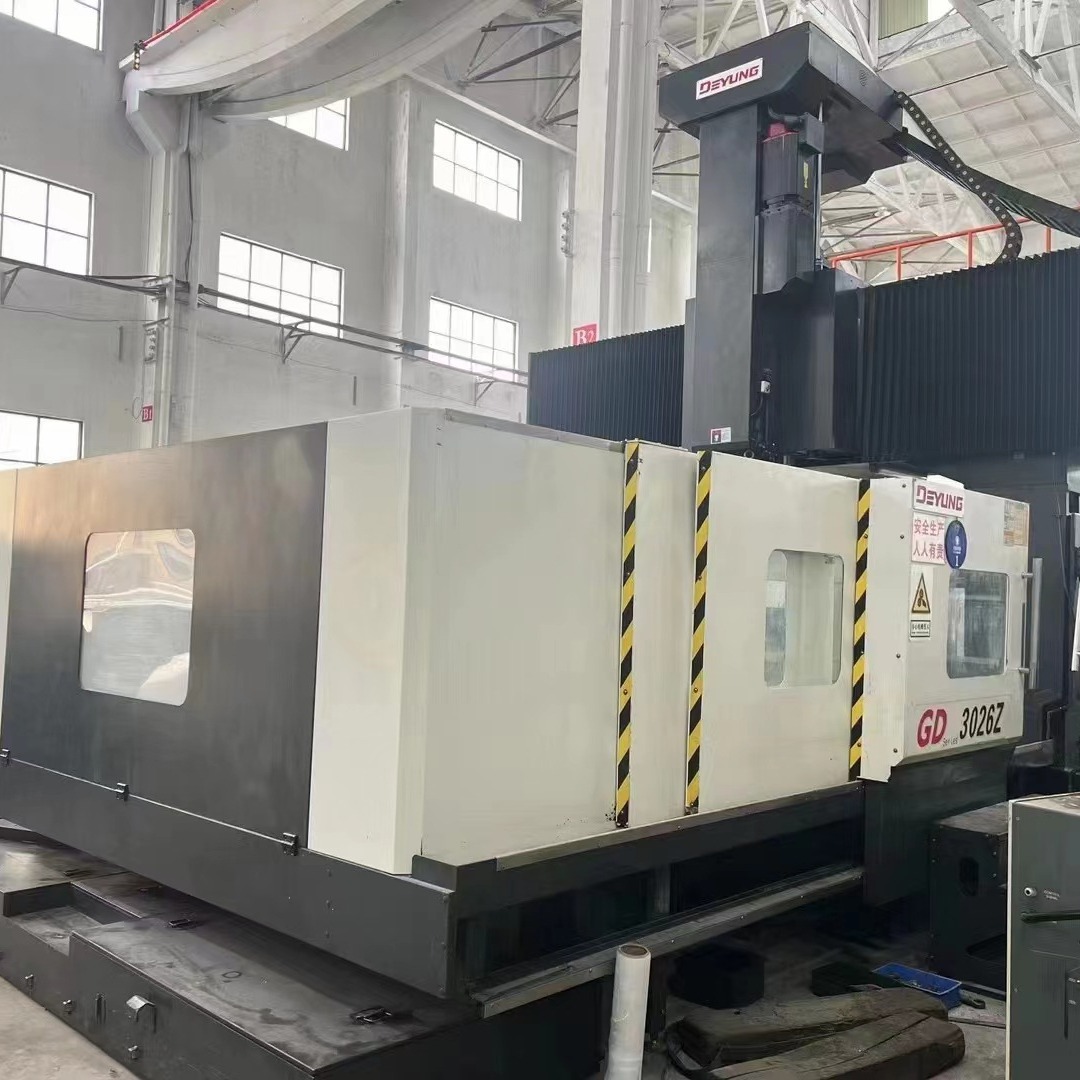 转让二手德扬GD3026Z龙门加工中心BT50主轴发那科Oi-MF系统