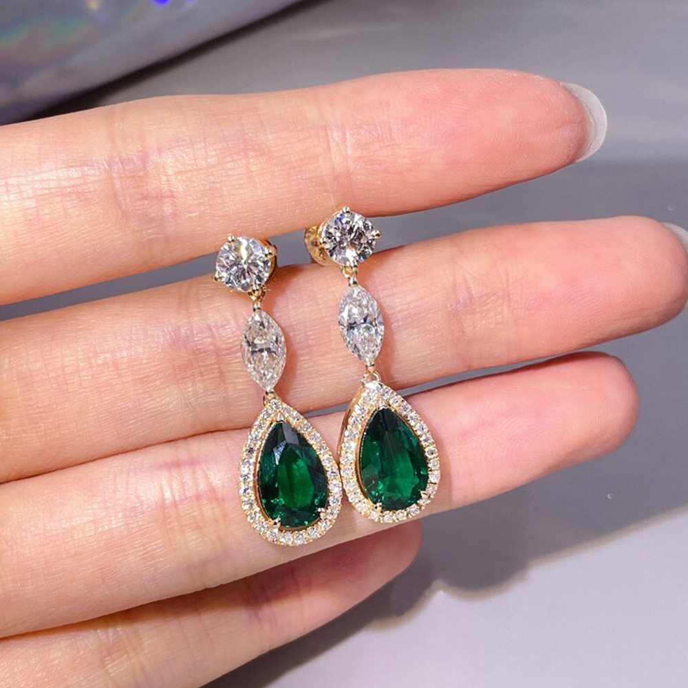 Retro elegant earrings drop-shaped