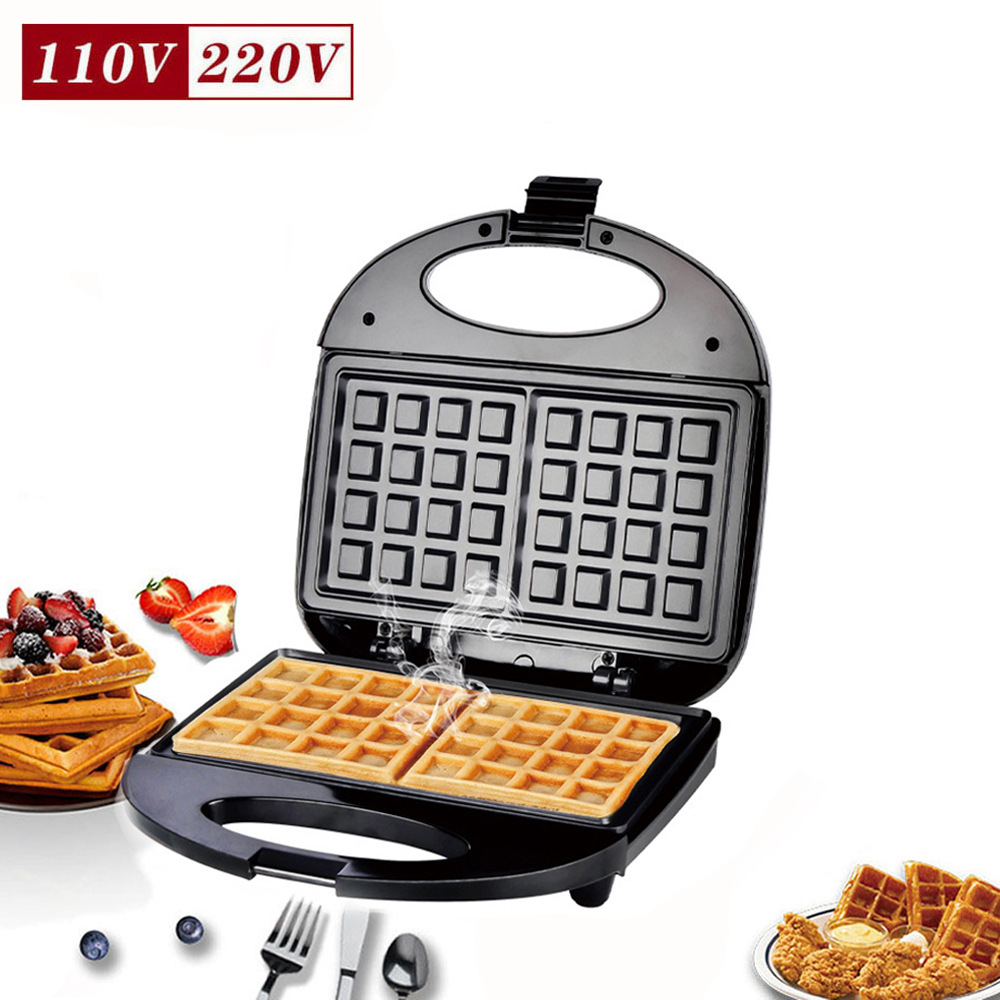 Fábrica al por mayor máquina de pan de presión máquina de waffle estándar americano sandwichera Panini máquina de desayuno máquina de barbacoa eléctrica para hornear pan