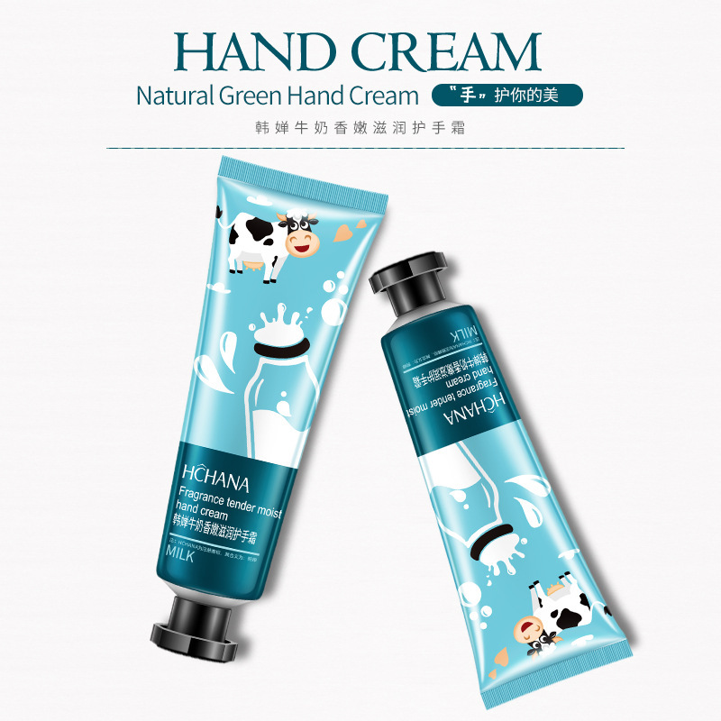 ハンチャン ミルクの香りのしっとりハンドクリーム (新) 30g ハンド保湿ケアローション 凍結防止ひび割れハンドクリーム|undefined