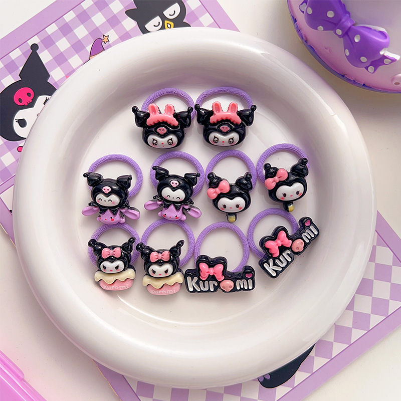 Anillo de cabello para niños Kulomi niñas bebés Sanli Anillo de cabello para dedo niñas de alta elasticidad no lesionar banda de goma