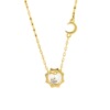 Cute summer fashionable necklace solar-powered, simple and elegant design, light luxury style