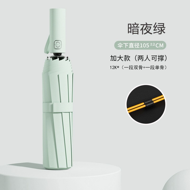 60骨双人自动折叠加固超强抗风伞定制雨伞晴雨两用加大遮阳伞批发|undefined