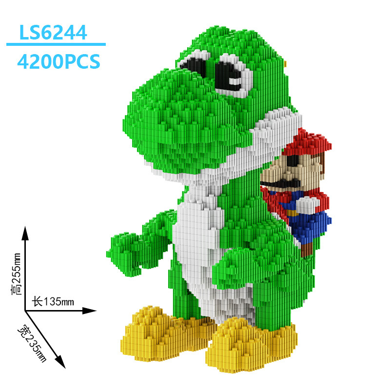 潮楽森は小さい粒子のおもちゃの星の黛露のウサギの積み木の男の子の女の子を詰めて屋台を並べて卸売りします。