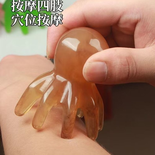 Octopus Massage Comb Scalp Massager Head Meridian Acupoint Octopus Head Therapeutic Comb