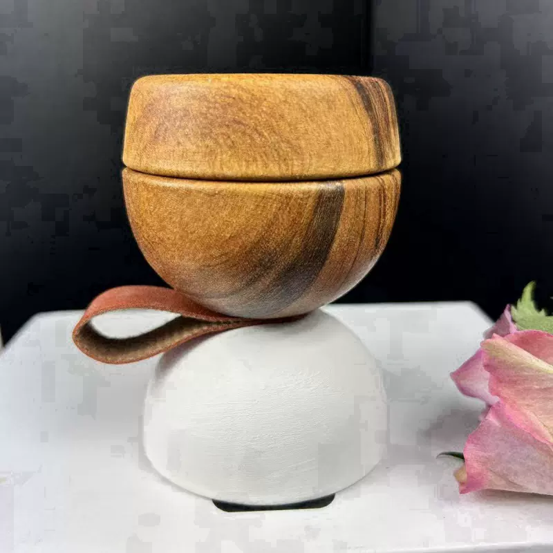 阿拉伯香炉中东风格迷你便携木纹 球型塔香熏香金属香薰炉陶瓷