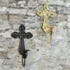 Cross -border trade supply iron cross -style candlestick Candlestick Israeli Easter Church Church Wall Hanging Candid Candle Lighting Device