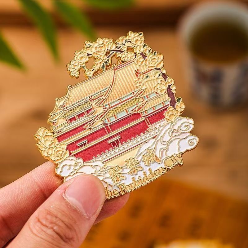 冰箱贴金属烤漆磁吸城市景点企业纪念文创旅游景区金属冰箱贴批发|undefined