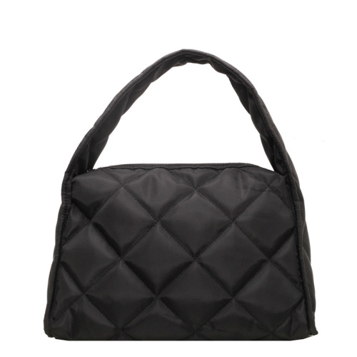 Large Capacity Commuter Tote Bag Casual Minimalist Women's Shoulder Bag  New Trendy Fashion Checkered Single Shoulder Bag