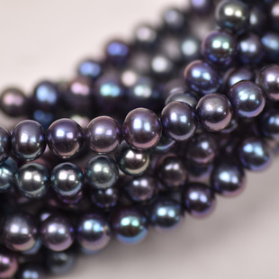 Cost-effective imitation Tahiti black round pearl 9mm jewelry DIY accessories natural freshwater pearls loose beads