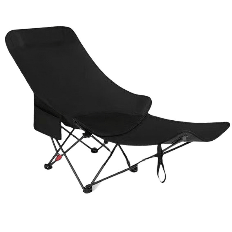 Silla plegable al aire libre, silla de luna ajustable, silla plegable portátil para acampar, respaldo para almuerzo, bolsa de silla de playa