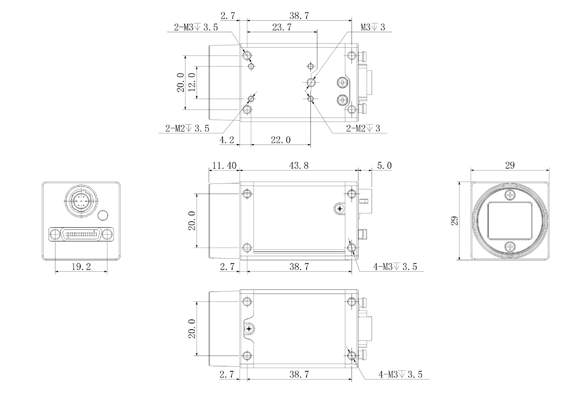 大华华睿IRAYPLE 7000系列 面阵相机 A7A21CK401