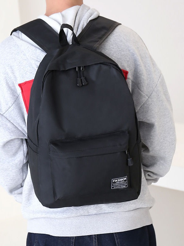Mochila escolar de gran capacidad de serie sin impresión para mujeres Hanwon Suulzzang mochila de estudiantes de primaria y secundaria