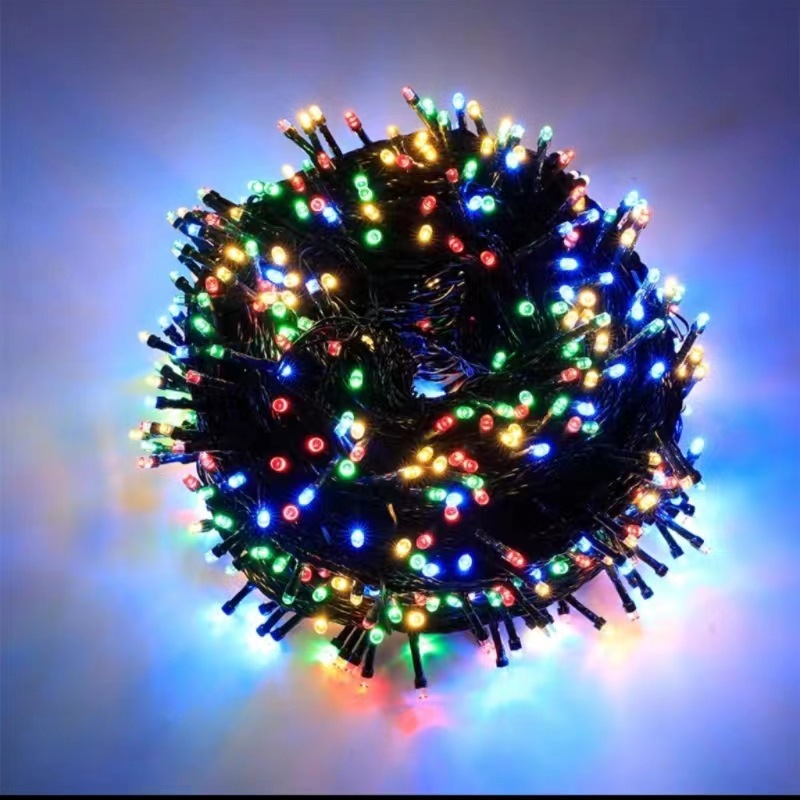 String de lámparas solares LED lámparas de color de Año Nuevo lámpara de decoración de jardín al aire libre impermeable estrella de atmósfera sin enchufe image 8