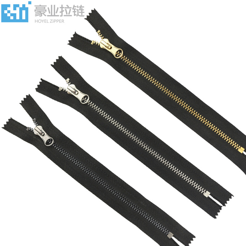 5番金属ジッパー閉鎖尾黒バッグ手提げ袋バッグ真銅ジッパーメーカースポット卸売り|undefined