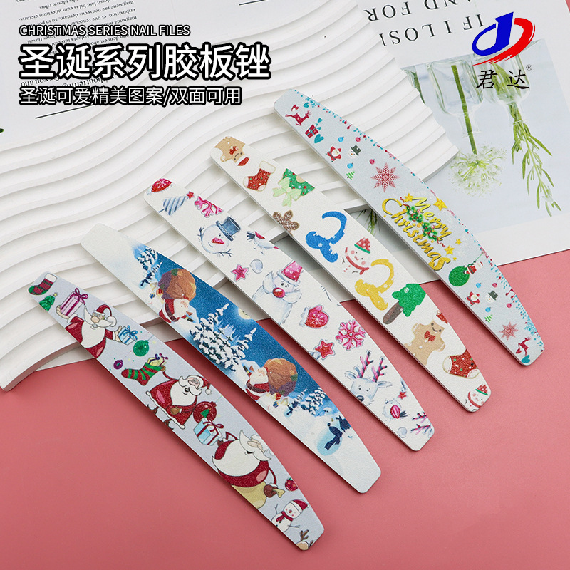 精美图案高质量打磨条 圣诞万圣节系列指甲锉 印花打磨条 搓条