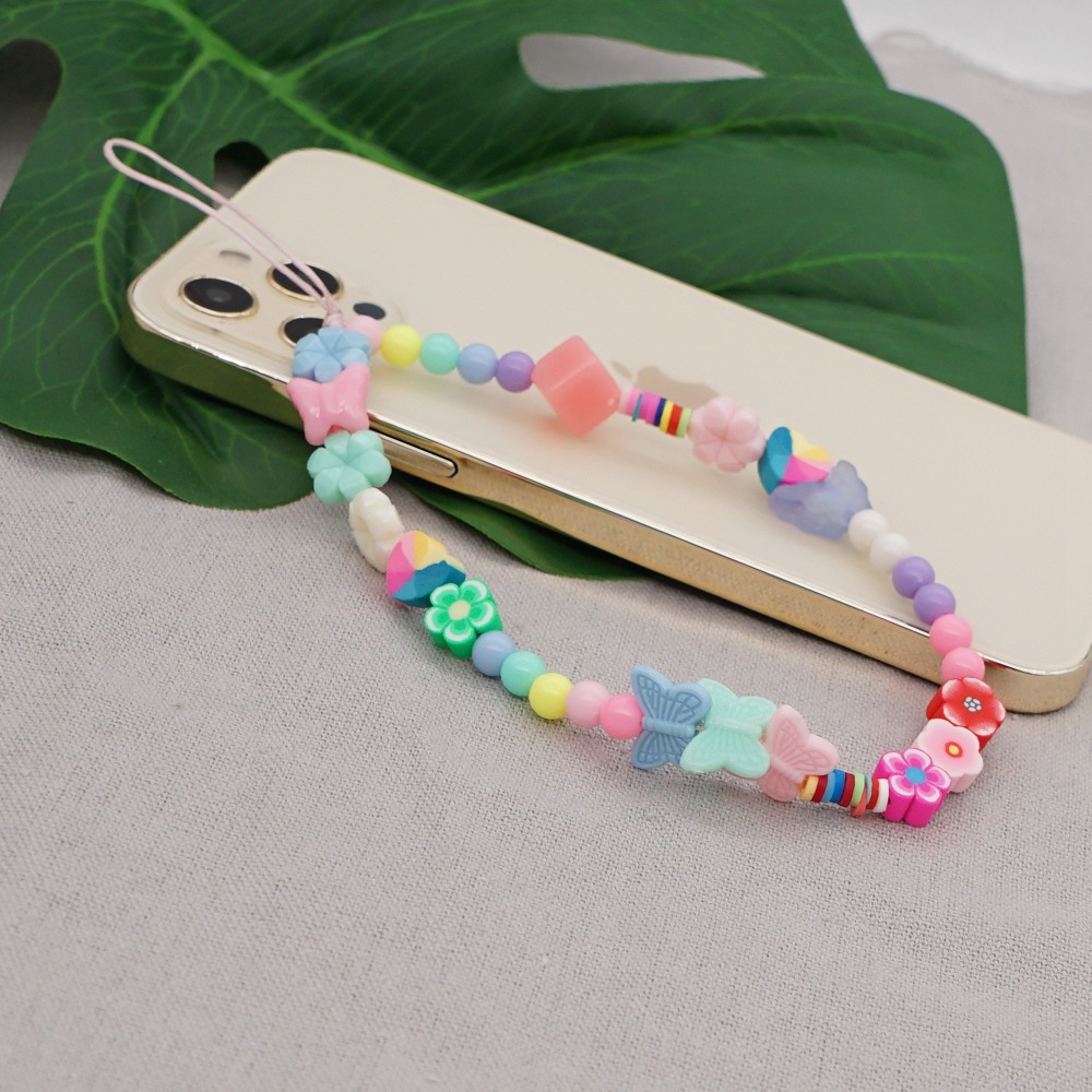 Cord In Chain Chain Type Anniversary, Business, Travel Occasion rope Material Bohemian Soft  Flower Daisy Mobile Phone Lanyard