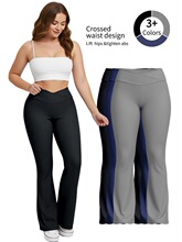 Z 27168 High Waist Flared Yoga Pants �����٤���ȿ�