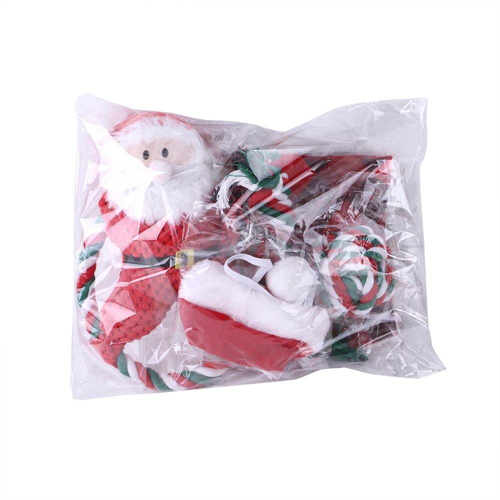 Christmas Set Pet Molar Cotton Rope