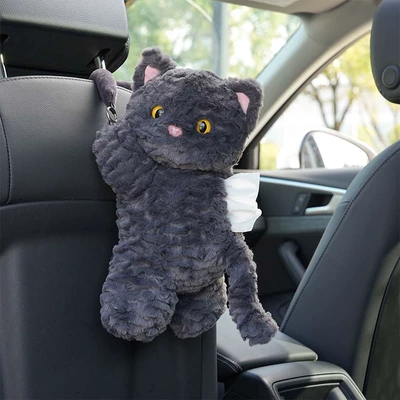Tissue Box Hanging Type Creative, Car tissue box/set - lying-down-cat-tissue-box