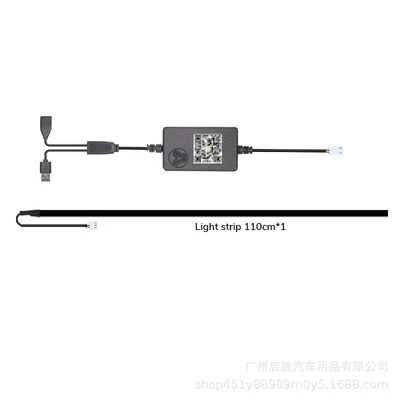 Suitable for Tesla 3/Y Dynamic Light and Shadow Dashboard Ambient Lights, Non-Destructive Central Control Air Outlet Led Atmosphere Lights (Panel (Dashboard) işıqlandırması) - instrument-panel-automatic-sensing-module-expansion-dock