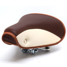 复古风格自行车坐垫老式日本车车座子鞍铆钉减震鞍座座包棕色黑色