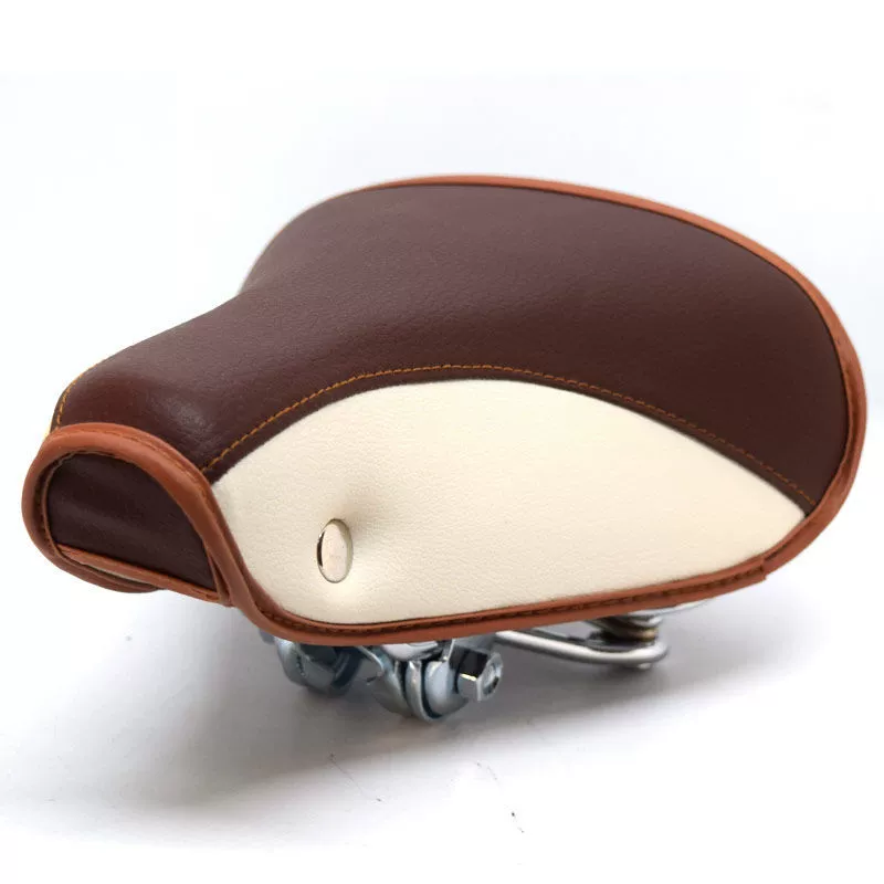 Винтажный стиль велосипедная подушка старомодный японский автомобиль седло седло с заклепками амортизация седло сумка коричневый черный