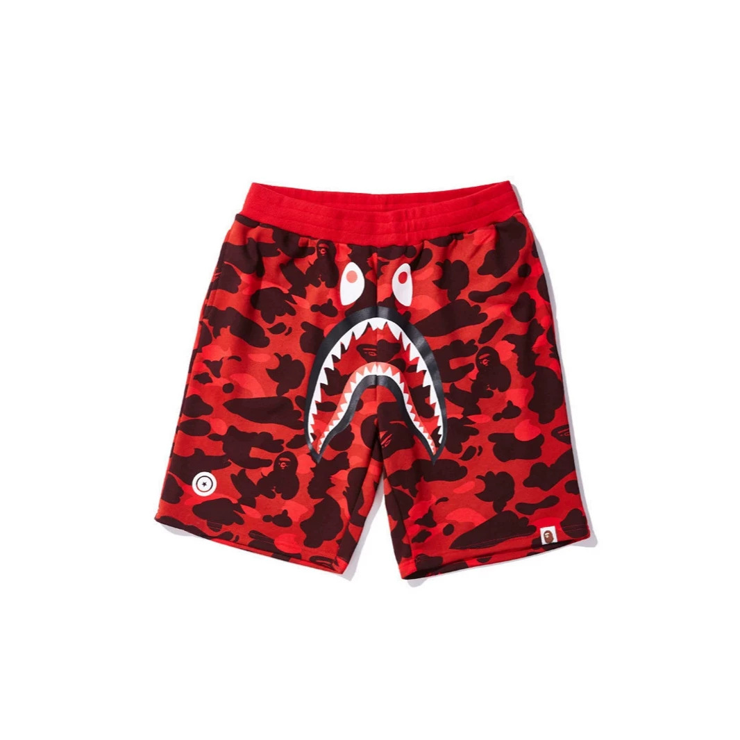 New Japanese-style trendy shark head casual shorts for men and women, fashionable quick-drying beach pants for teenagers, suitable for cross-border trade and foreign trade.