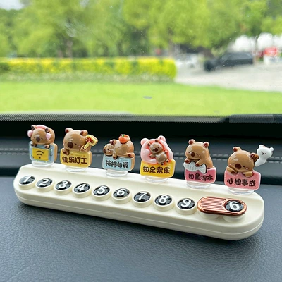 Plate, Creative and Cute Car | Nömrəli dayanma kartı