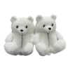 Adult teddy bear white warm slippers size 35-41