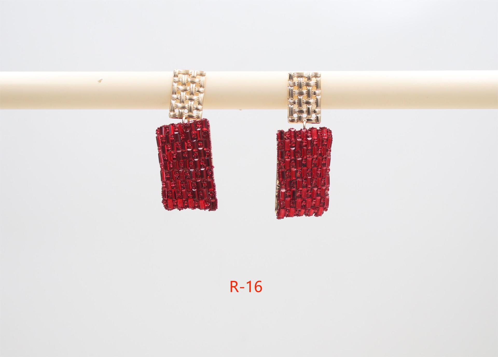 17g Weight Steel needle Ear Needle Material Glass Inlay Material Drop Earrings Classification 1 Pair Quantity Holiday, Daily Occasion Mixed materials Material Rectangle Pattern Women's Gender Inlay Design Simple Style Style 1 Pair Simple Style Rectangle Inlay Mixed Materials Glass Drop Earrings 16